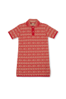 Gucci Kids RED Monogrammed polo shirt