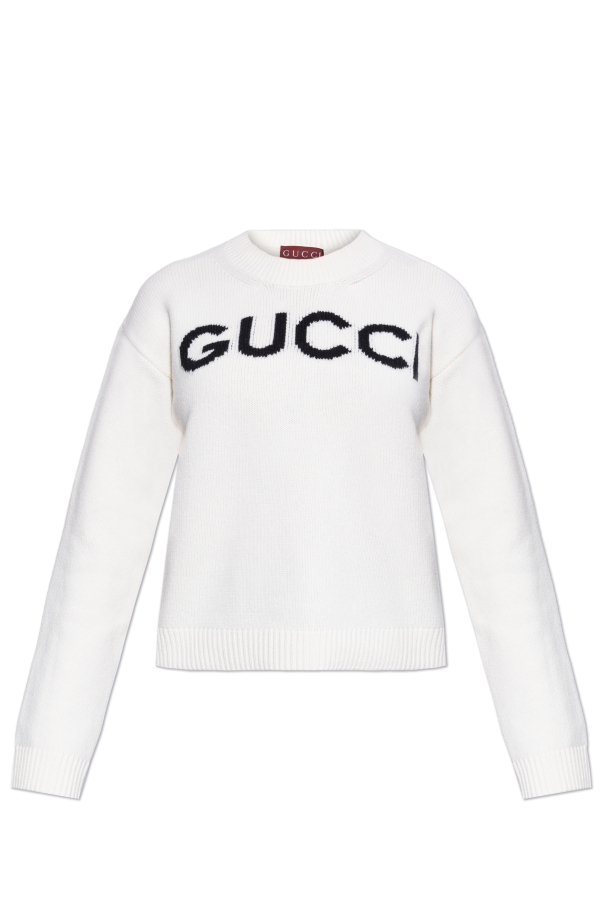 Gucci Sweter z wyszytym logo