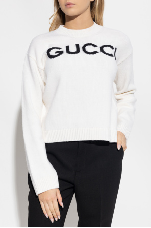 Gucci Sweter z wyszytym logo