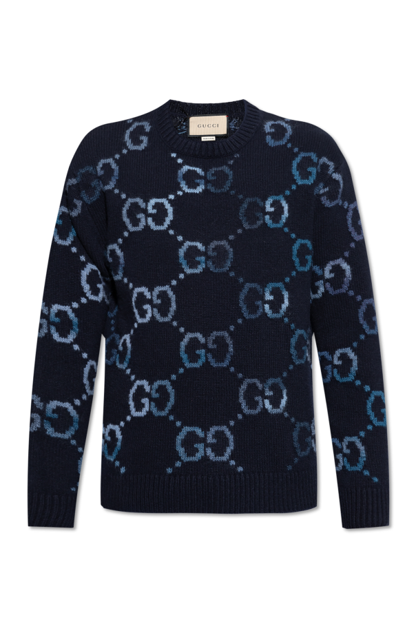 Wool sweater with GG pattern, zdjęcie 1 Wool sweater with GG pattern od Gucci
