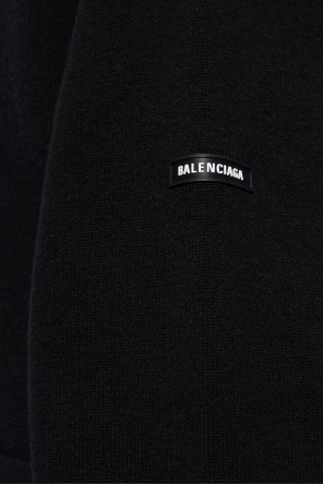 Balenciaga Wool cardigan with logo