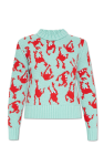 Bottega Veneta light blue Sweater with crab pattern