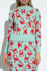 Bottega Veneta light blue Sweater with crab pattern