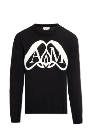 Alexander McQueen logo-print crew neck sweatshirt