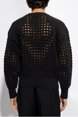 Alexander McQueen Ażurowy sweter