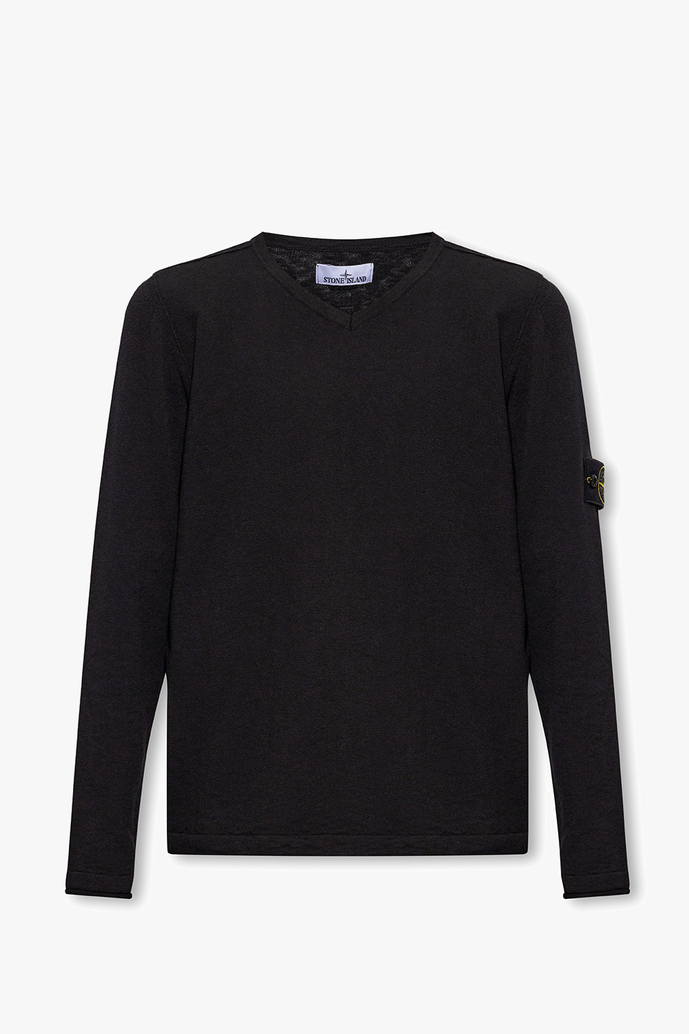 IetpShops Finland - Black Sweater Armani with logo Stone Island
