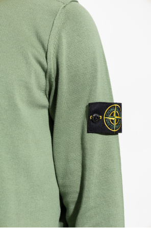 Stone Island double question mark-embossed short-sleeve T-shirt