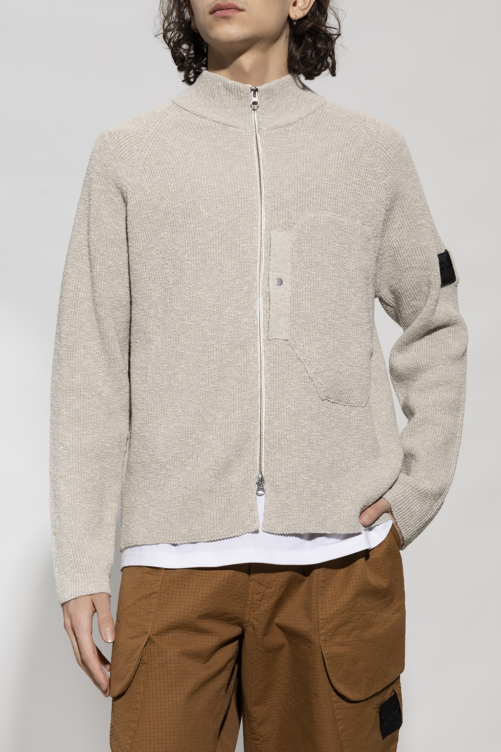 Stone Island Cardigan with logo