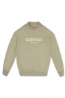 Fear Of God Essentials Kids GREEN Sweatshirt with logo