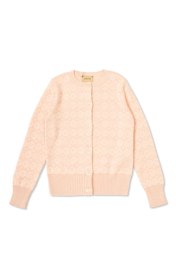 Gucci Kids Cardigan with GG pattern