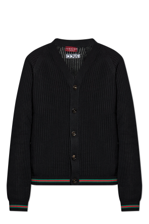 Cardigan with distinctive 'Web' belt