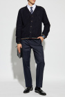 Gucci NAVY BLUE Cardigan with logo