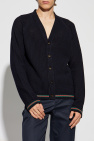 Gucci NAVY BLUE Cardigan with logo