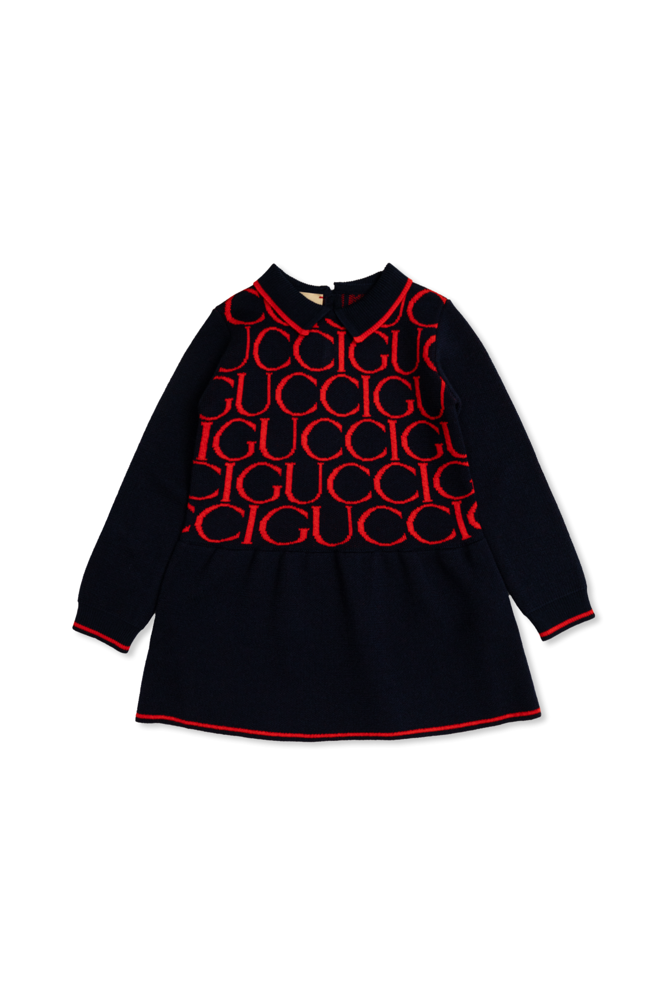 Gucci Kids Sukienka z kołnierzem