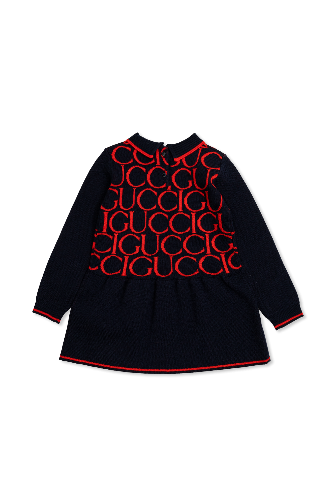 Gucci Kids Sukienka z kołnierzem