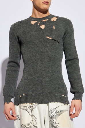Balenciaga Sweter z rozdarciami