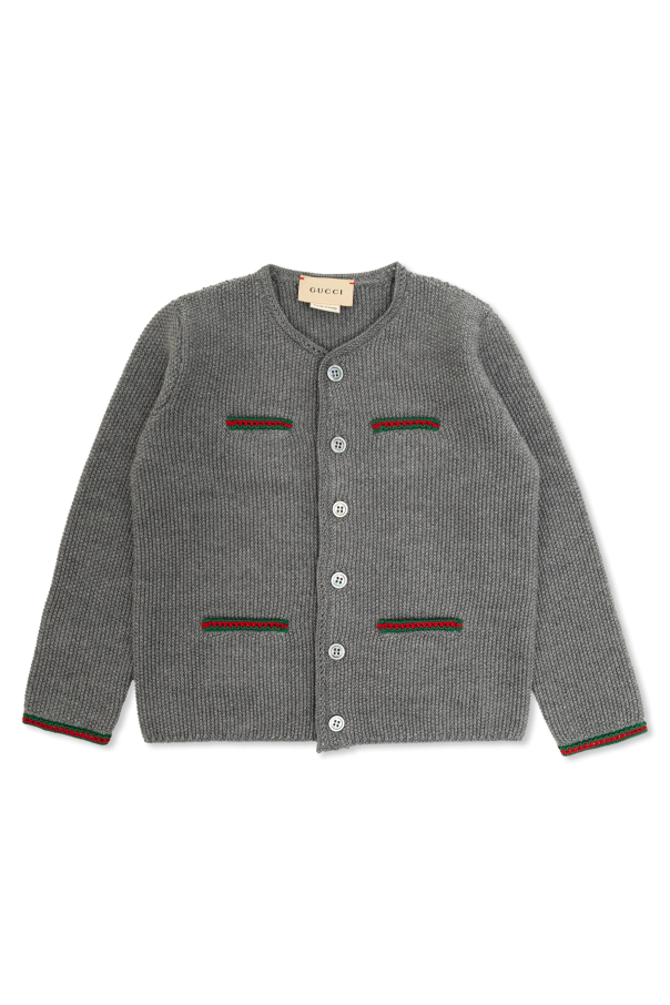 Gucci Kids Wełniany kardigan