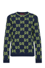 Gucci NAVY BLUE Sweater with logo
