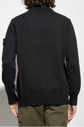 Stone Island Turtleneck sweater with logo