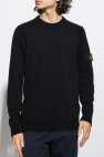 Stone Island BLACK Sweater with logo