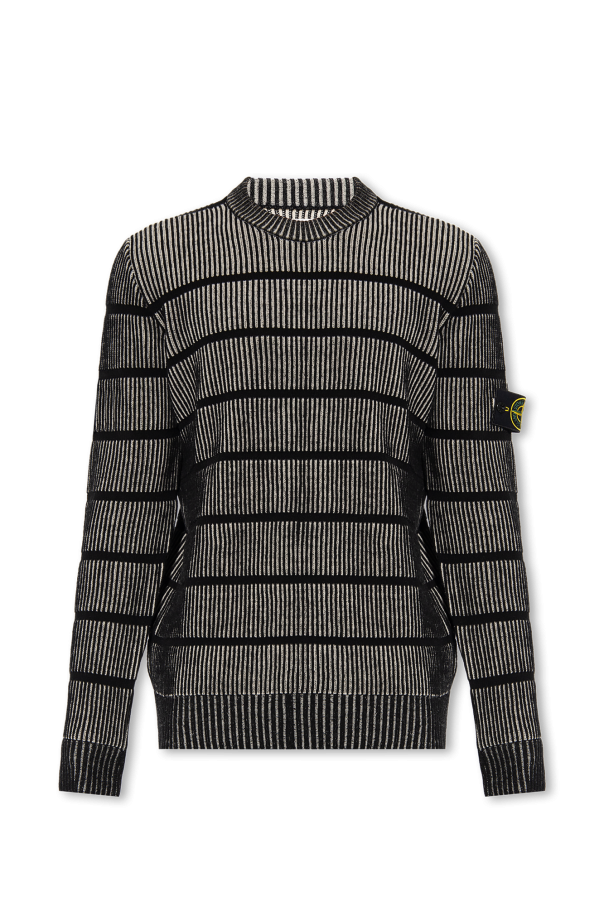 Stone Island Sweater with logo patch