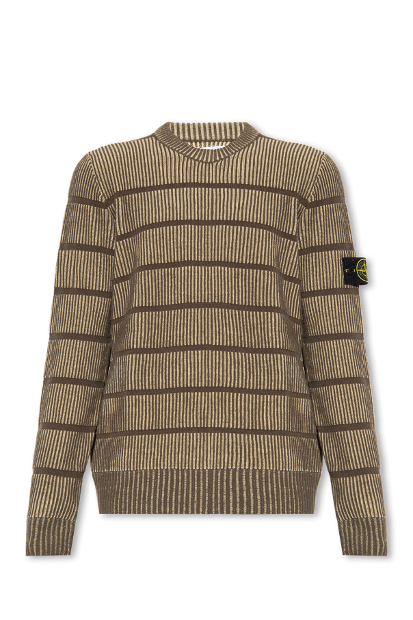 Sweater with logo patch od Stone Island