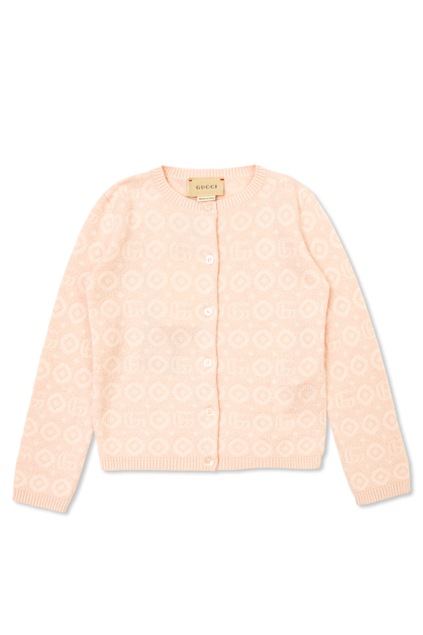 Gucci Kids Cardigan with GG pattern