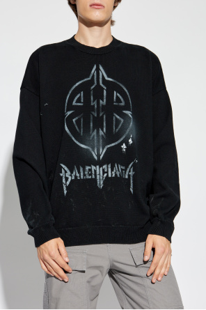 Balenciaga Sweter z logo