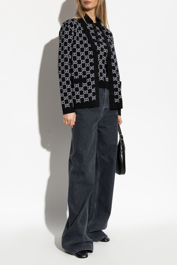 Gucci Reversible cardigan with GG pattern