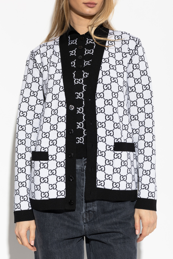 Gucci Reversible cardigan with GG pattern