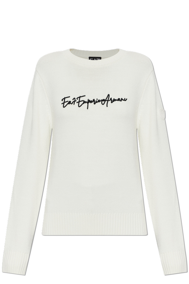Sweater with embroidered logo od EA7 Emporio Armani