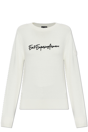 Sweater with embroidered logo