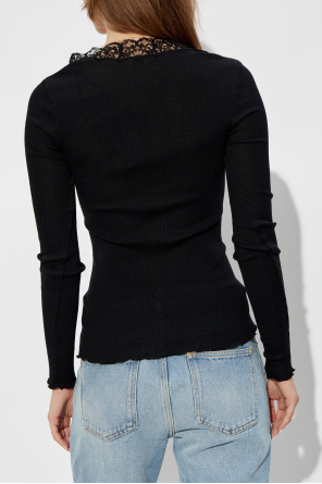 Saint Laurent Top with lace trim