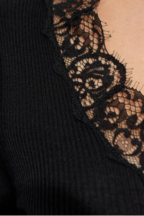 Saint Laurent Top with lace trim