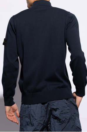 Stone Island Cardigan with stand-up collar