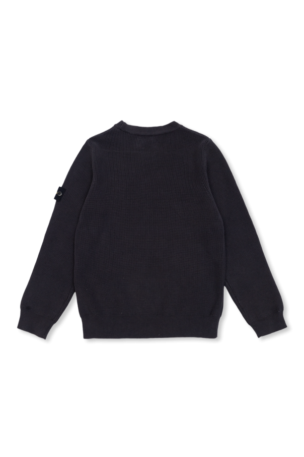 Mennace Lyseblå t-shirt med logo og striber sweater LOGO with logo