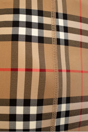 Burberry Patterned top with band collar