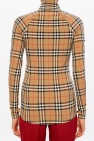 Burberry Patterned top with band collar