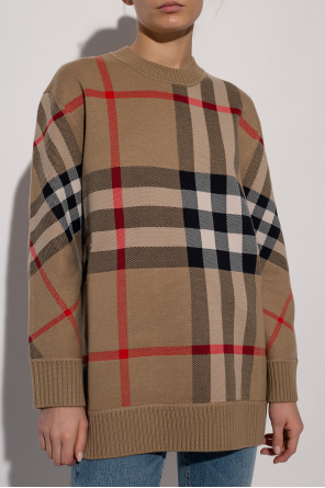 Checked sweater Burberry - Burberry Beige Cotton Blend Shoes - IetpShops CR