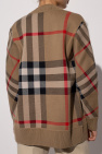 Burberry beige Checked cardigan