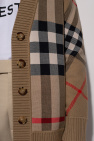Burberry beige Checked cardigan