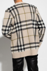 Burberry beige Checked cardigan