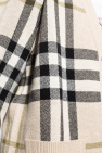 Burberry beige Checked cardigan
