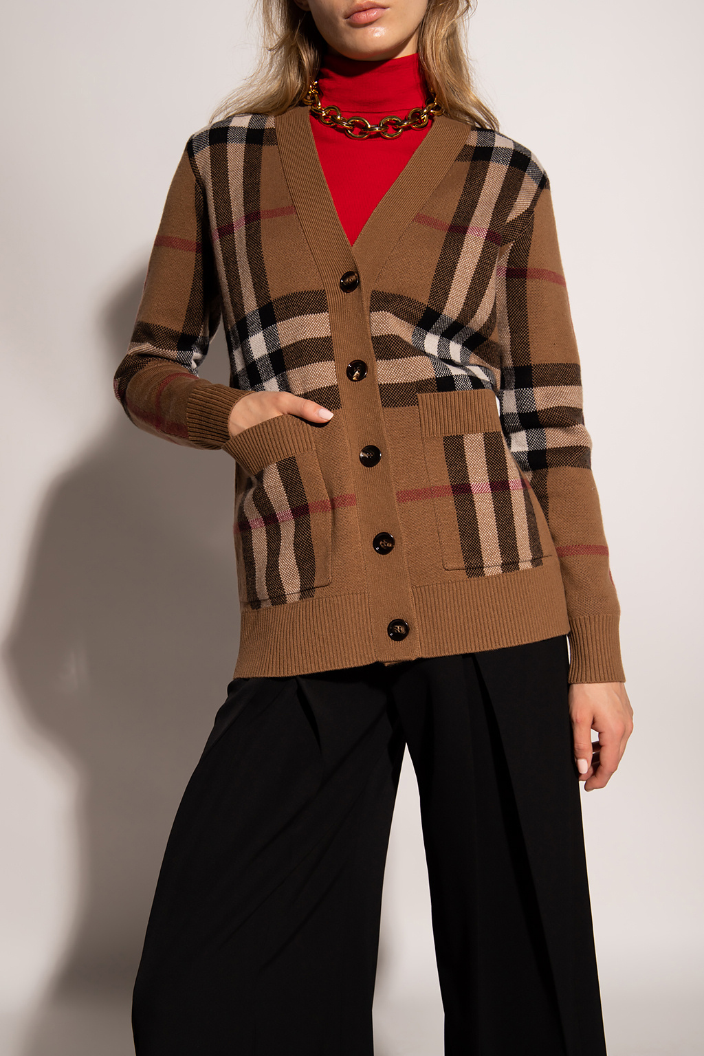 Burberry Checked cardigan