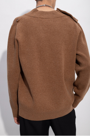 burberry monogram V-neck sweater