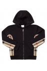 Burberry Kids Hoodie with check motif