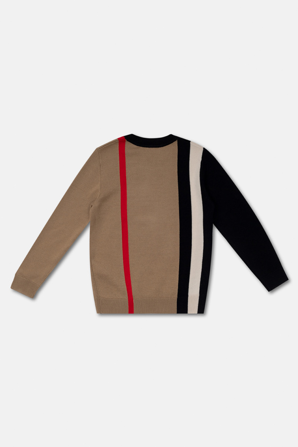 burberry Marrone Kids ‘Dustin’ wool sweater