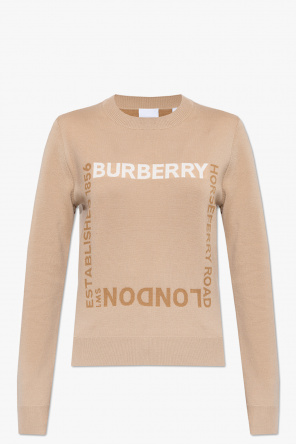 Burberry Montage-print cotton T-shirt Bianco