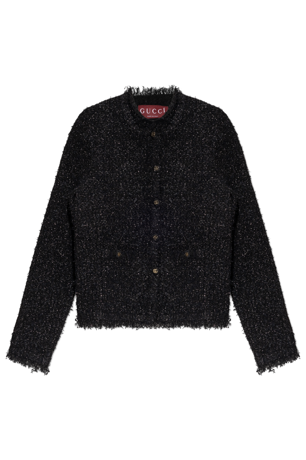 Tweed cardigan with lurex thread, zdjęcie 1 Tweed cardigan with lurex thread od Gucci