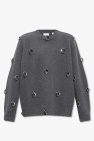 Burberry GREY Sweater with metal applications